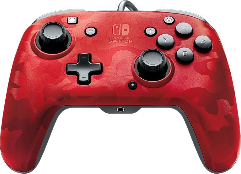 PDP Delux+ Audio Camo Controller, Red, Wired - Image 1