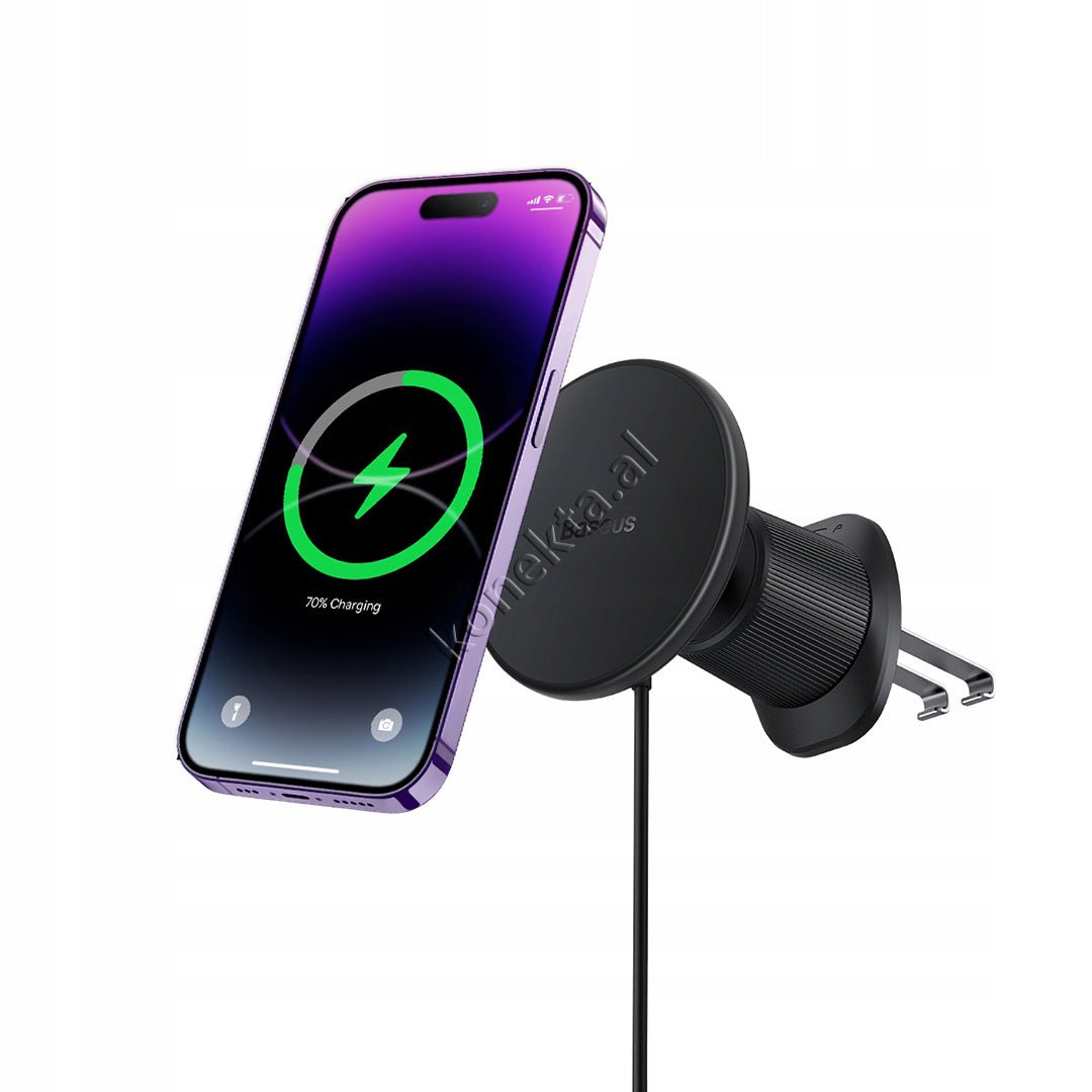Baseus Car Phone Holder with Wireless Charging and USB Port - Thumbnail 20