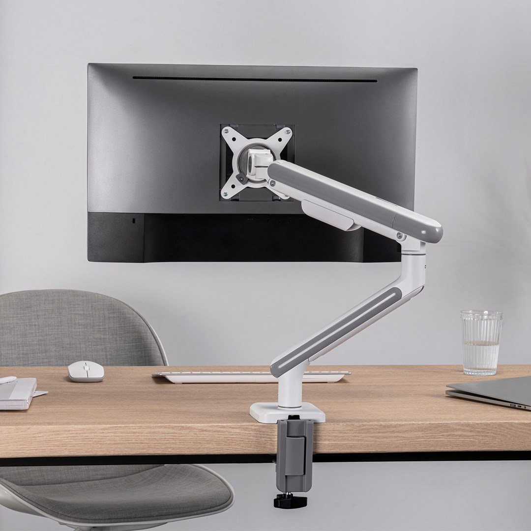 Ergo Office ER-751 Monitor Stand, 17-32", 9kg, White/Silver - Thumbnail 10
