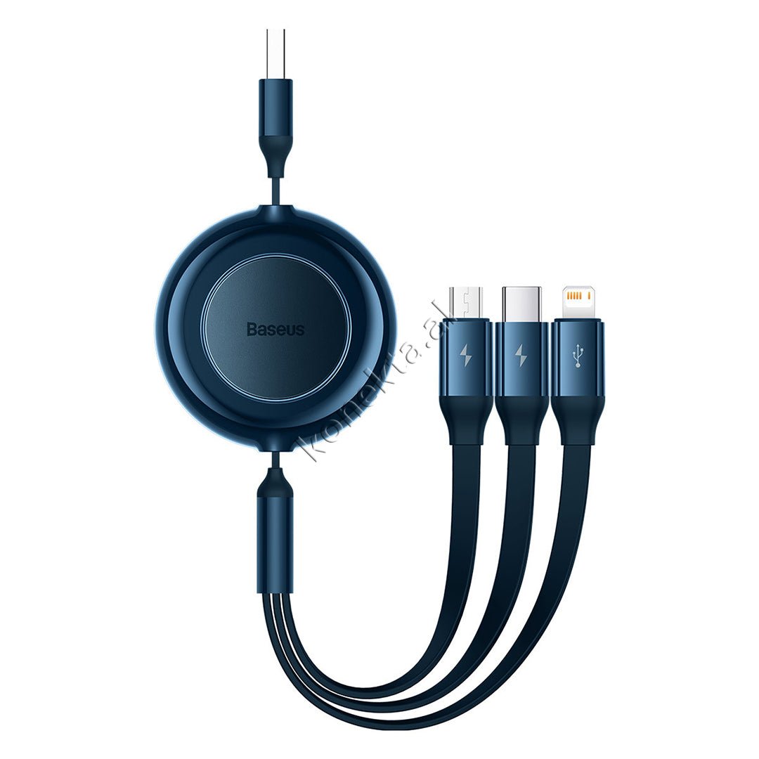 Baseus 3 in 1 Charging Cable, Type-C / Lightning / Micro, 66W, 1.1m - Thumbnail 10