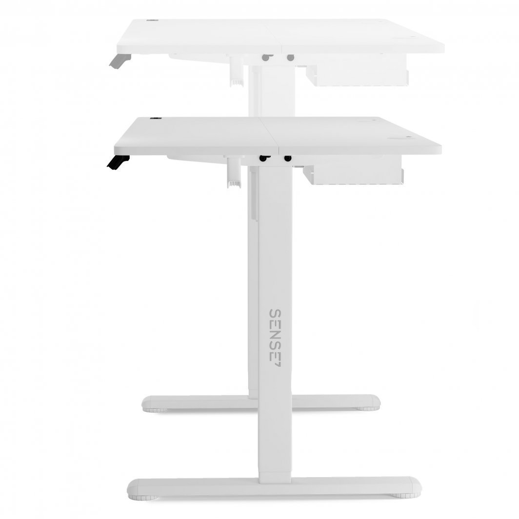 SENSE7 Nojo Electric Table, 120cm x 60cm, White - Thumbnail 5