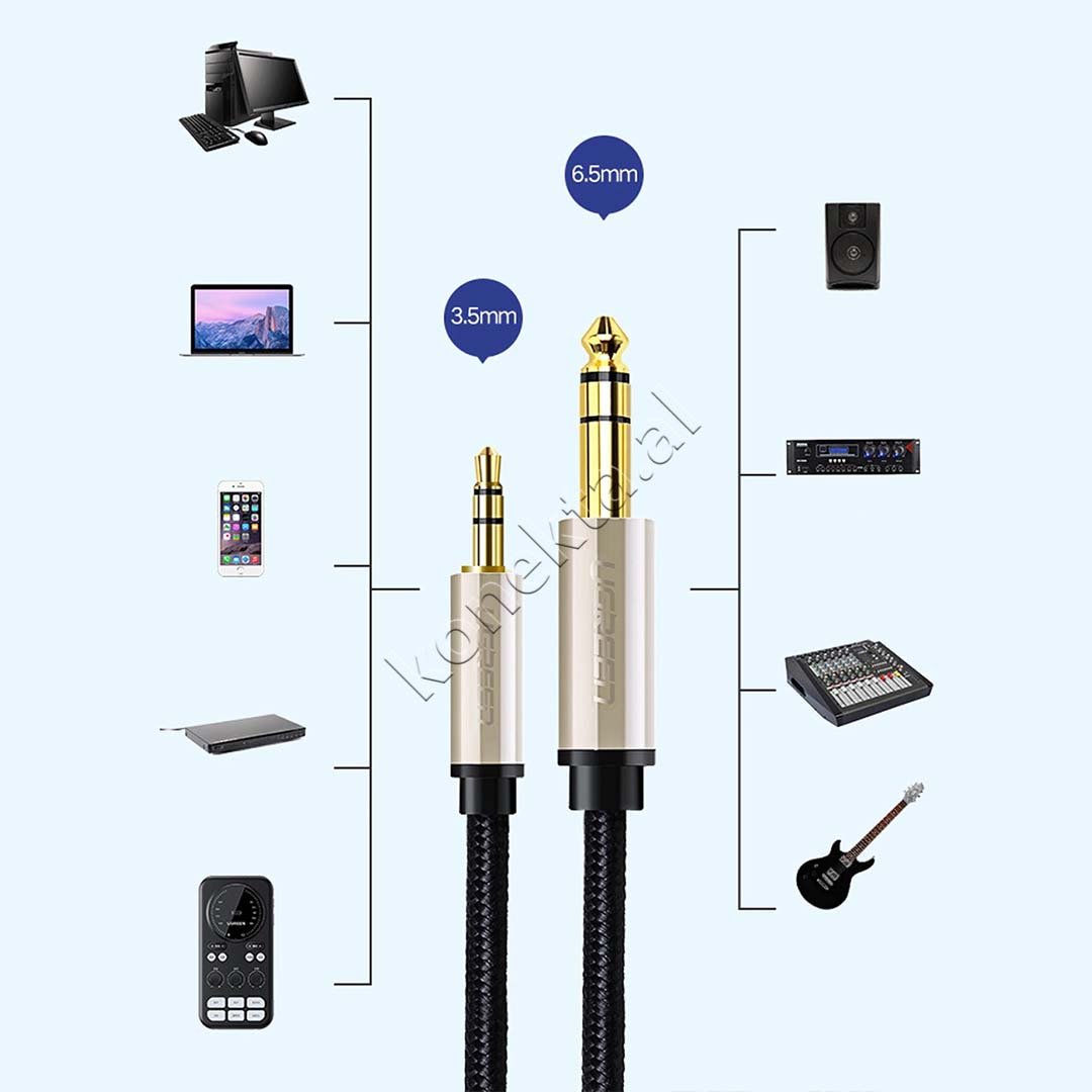 UGreen AUX Cable 3.5mm to 6.5mm, 1m/3m - Thumbnail 5