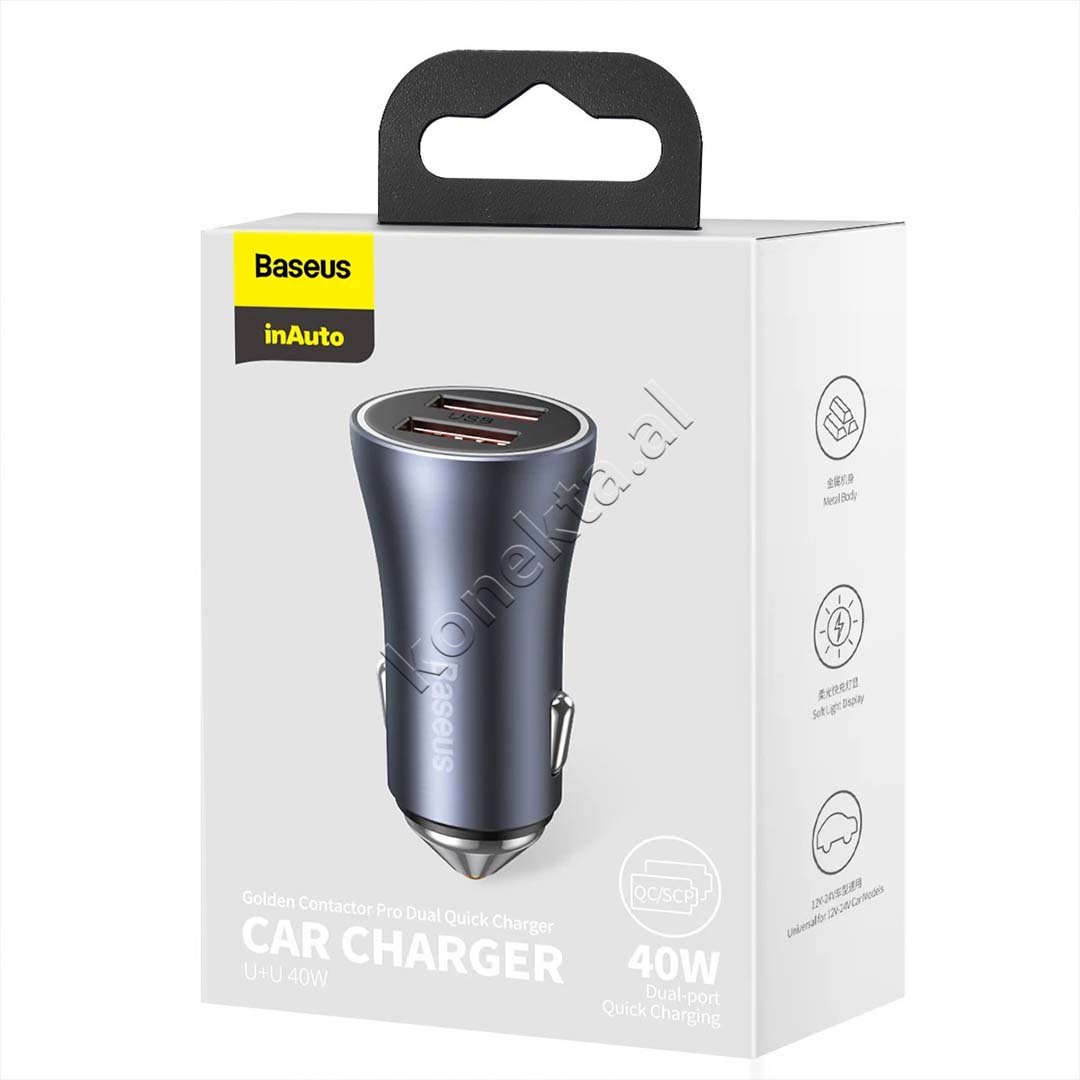 Baseus 40W USB-A Charger, 2 Ports - Thumbnail 9