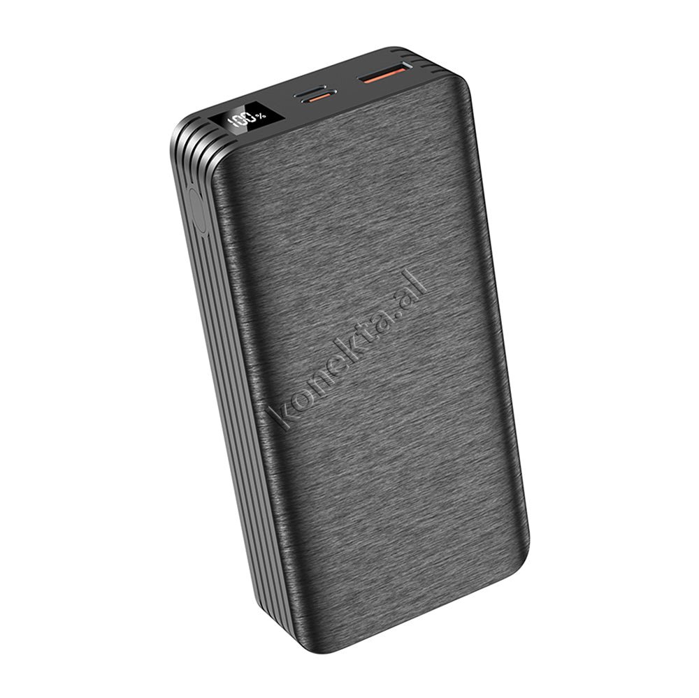XO 20000mAh External Battery, Black, 2 Ports - Image 1