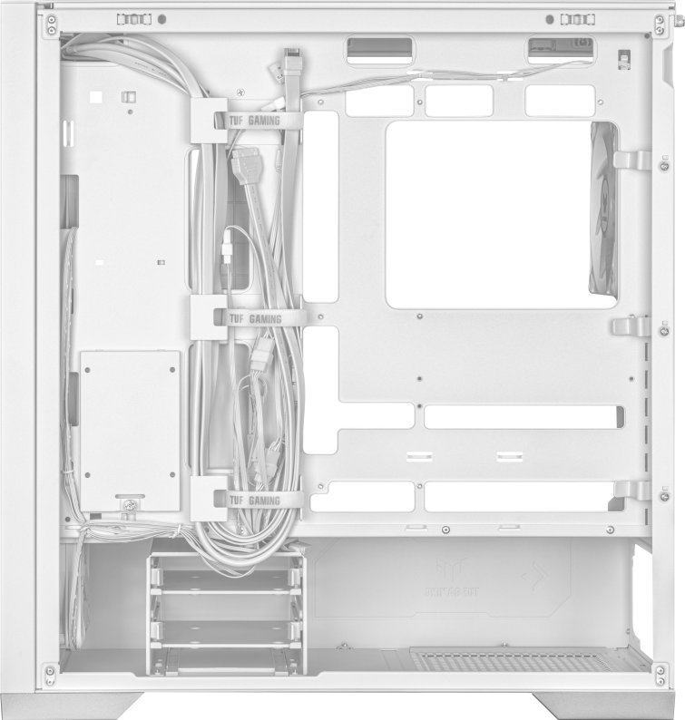 ASUS TUF Gaming GT302 TG ARGB Case, White, Midi Tower - Thumbnail 9
