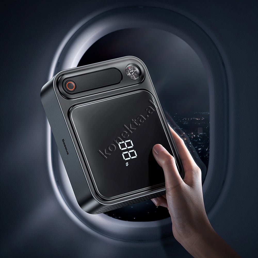 Baseus Multifunctional External Starter Battery, 26800mAh, Black - Thumbnail 17
