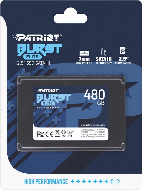 Patriot Burst Elite SSD, 2.5", 480GB - Thumbnail 6