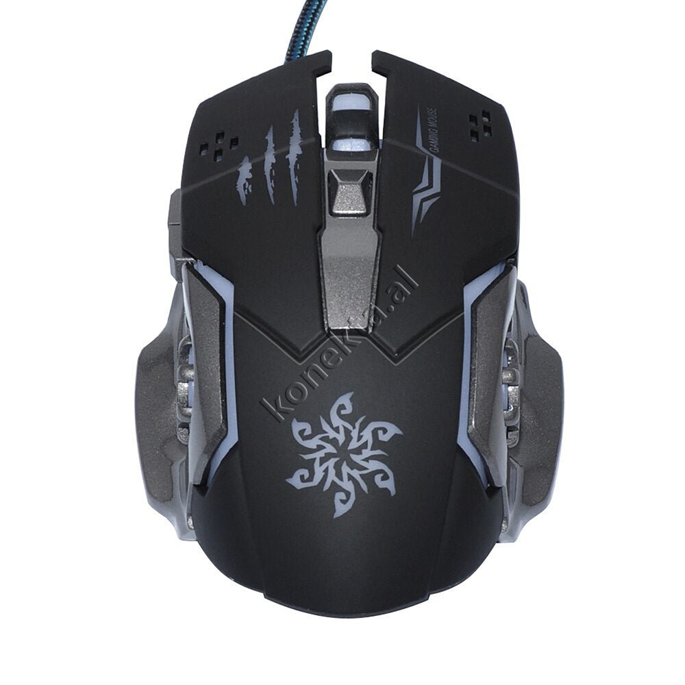 tjetertjeter X1 Gaming Mouse, Black and Grey, RGB Lighting - Thumbnail 29