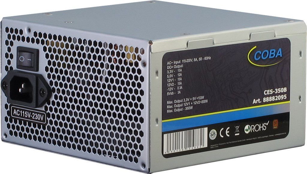 Inter-Tech Coba CES-350B Power Supply, 350W - Thumbnail 3