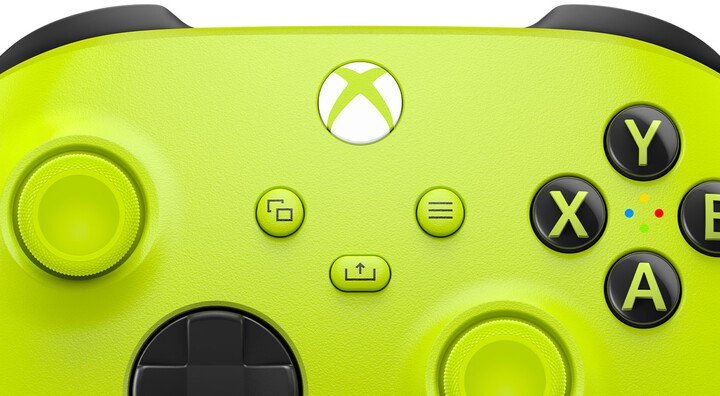Microsoft Xbox Series Controller, Wireless, White/Green - Thumbnail 5