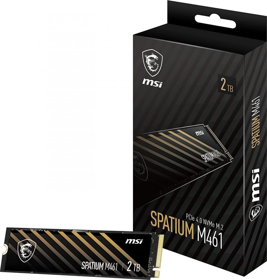 MSI Spatium M461 SSD, 2TB, M.2 2280 PCI-E x4 Gen4 NVMe - Thumbnail 6