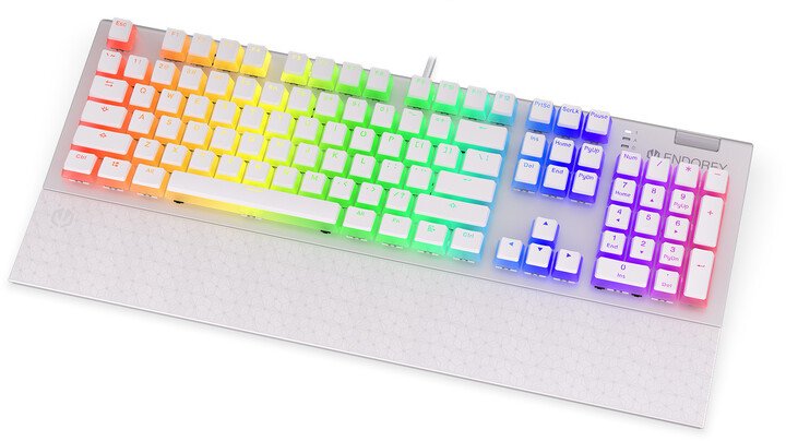 Endorfy Omnis Pudding Onyx Keyboard, White Red, Kailh Red, US - Thumbnail 2
