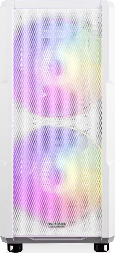 Modecom Volcano Amirani ARGB Case, White, Midi Tower - Thumbnail 5