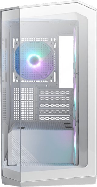 MSI MAG Pano M100R PZ ARGB Case, White, Mini Tower - Thumbnail 2