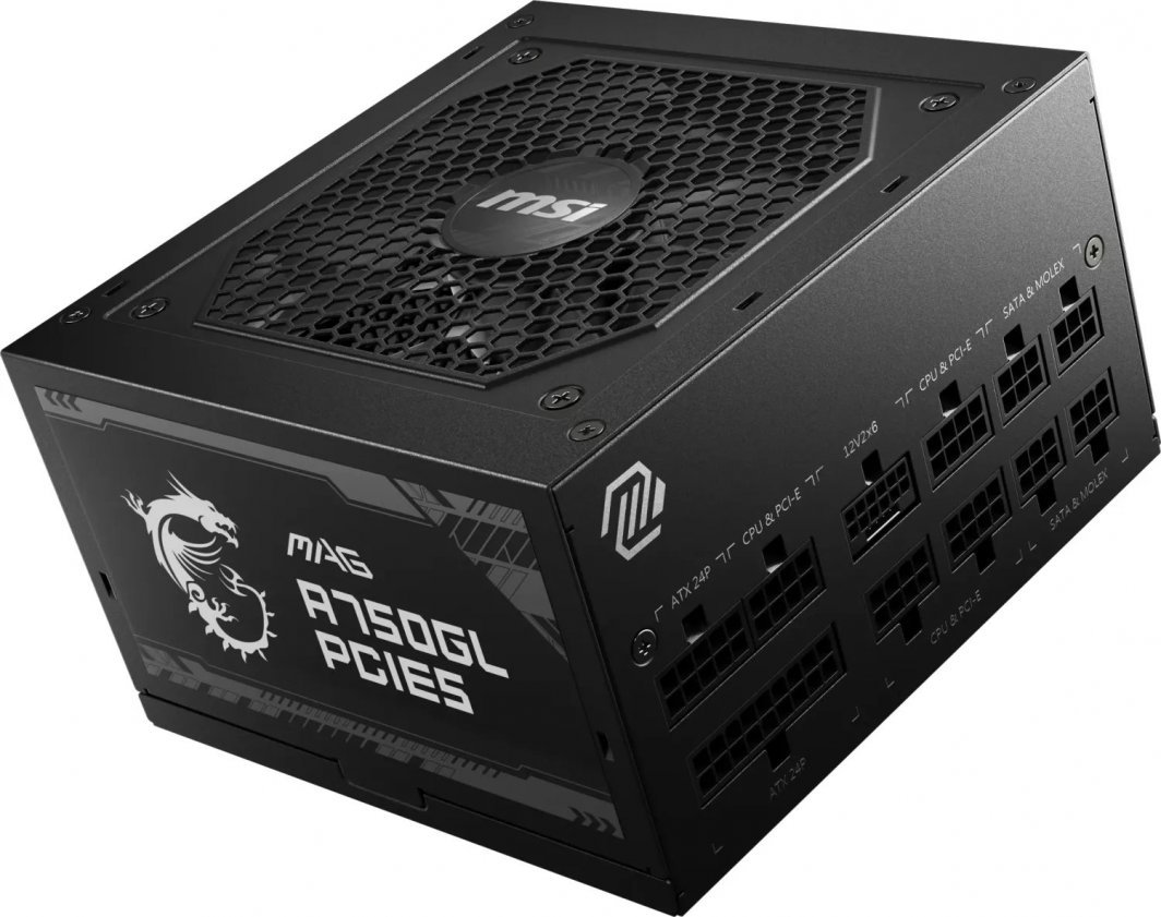 MSI MAG A750GL Power Supply, 750W, ATX 3.0, PCIe 5.0 - Thumbnail 2