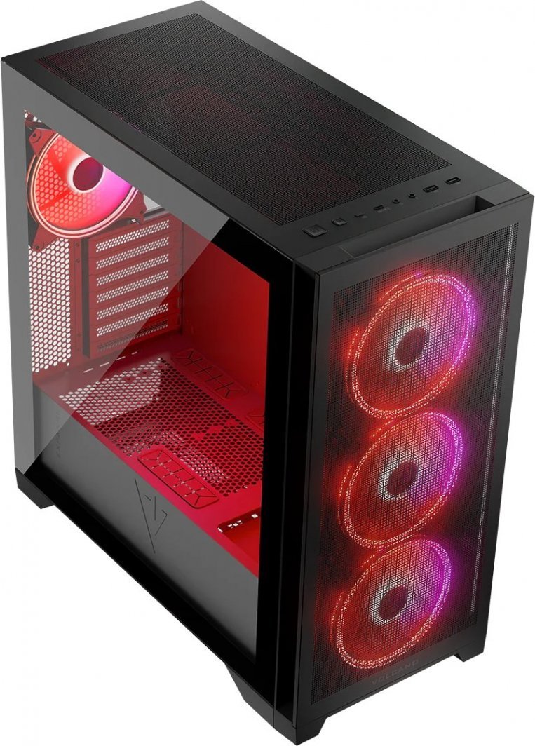 Modecom Volcano Expanse S Apex ARGB Case, Black, Midi Tower - Thumbnail 9