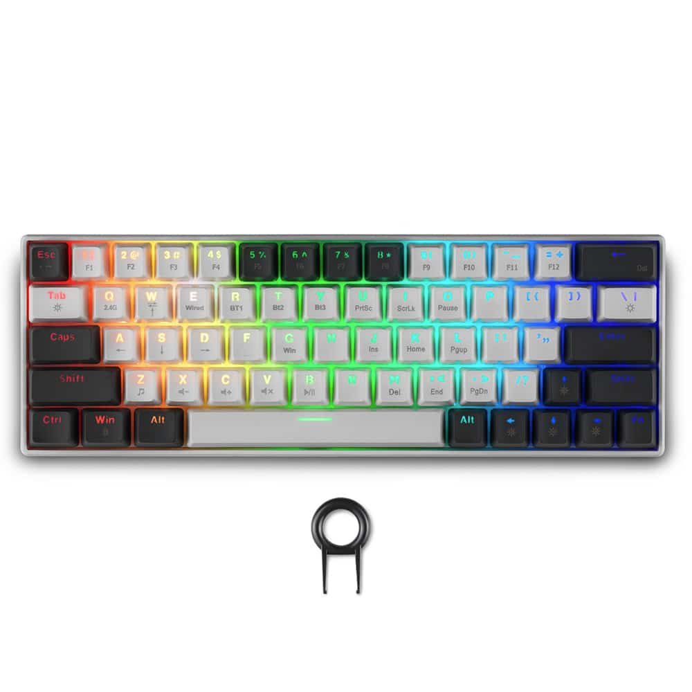 Spartan Gear Pegasus 2 RGB Keyboard, White and Grey - Image 1