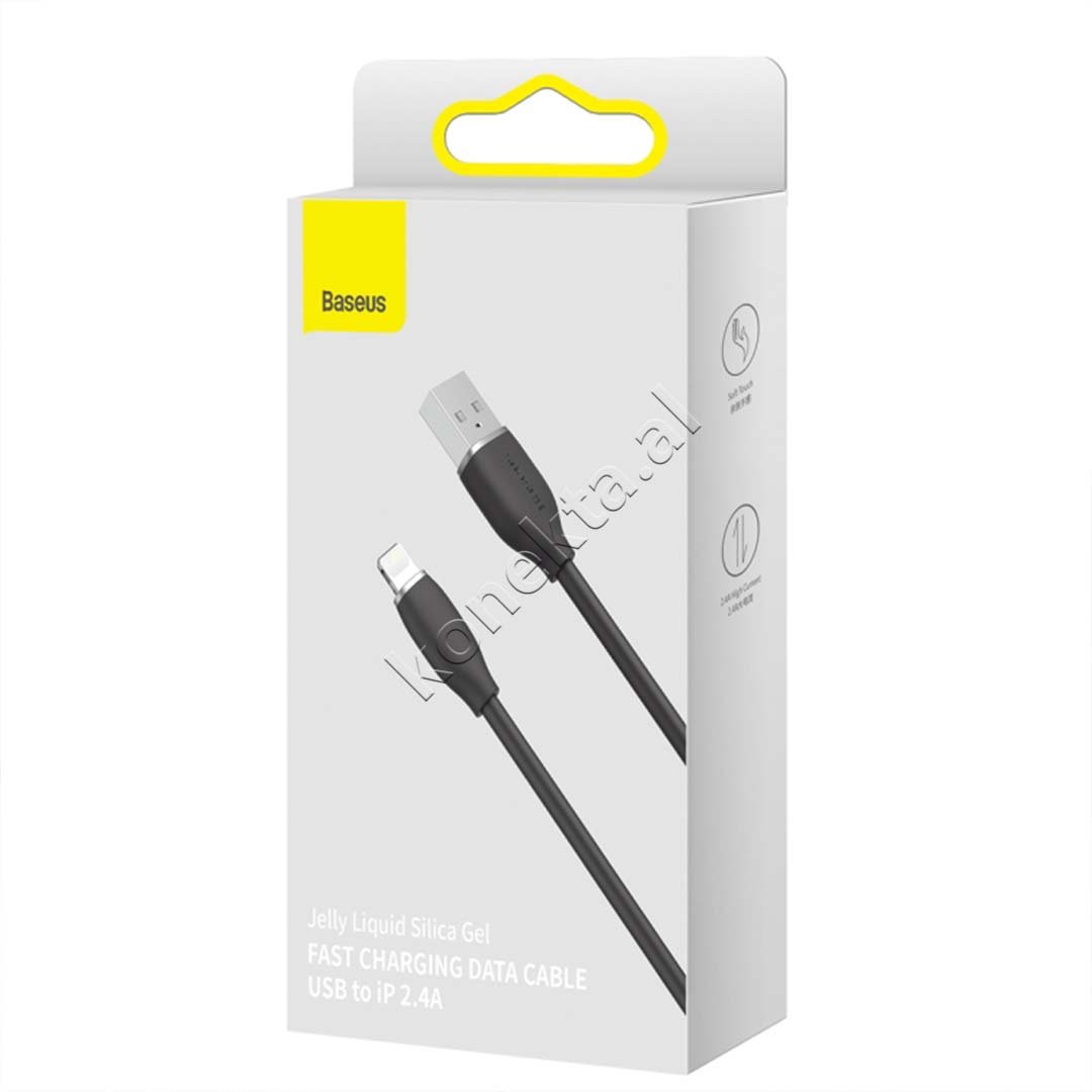 Baseus USB to Lightning Charging Cable, 2m, Black - Thumbnail 7