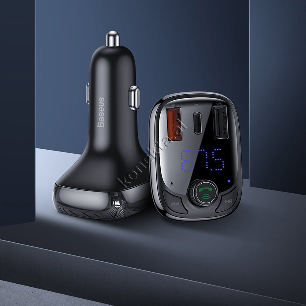 Baseus Karikues I Shpejte 36w Makine Me Mp3 Me Bluetooth Dhe Panel Digjital - Thumbnail 11