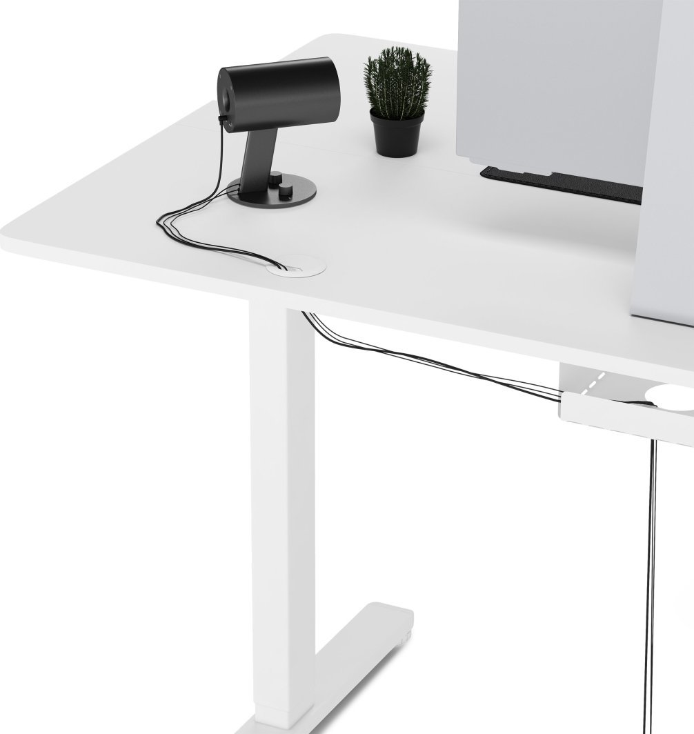 SENSE7 Nojo Table, 140cm x 70cm, White - Thumbnail 8