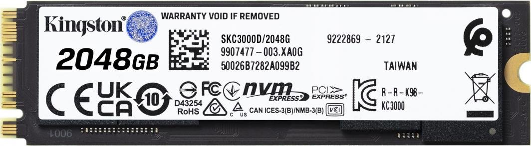 Kingston KC3000 SSD, 2TB, M.2 2280 PCI-E x4 Gen4 NVMe - Thumbnail 3