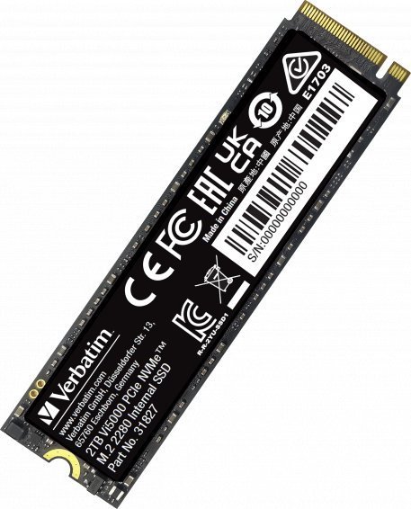 Verbatim Vi5000 SSD, 2TB, M.2 2280 PCI-E x4 Gen4 NVMe - Thumbnail 2