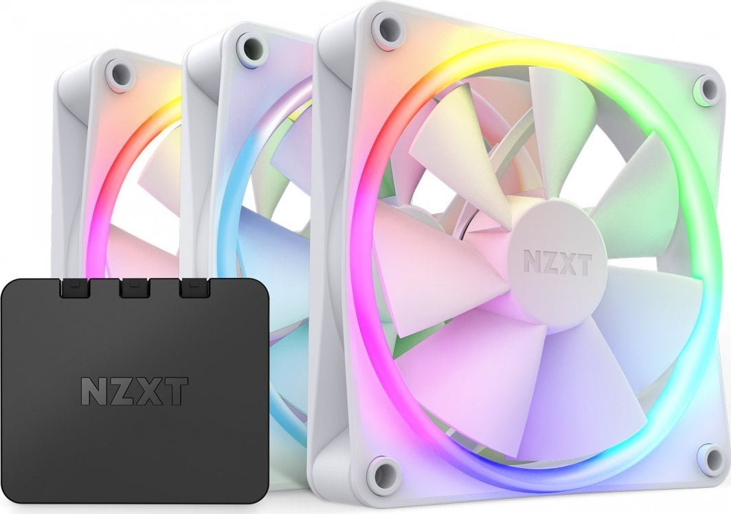NZXT F120 RGB Fan, 3 pieces + Hub - Image 1