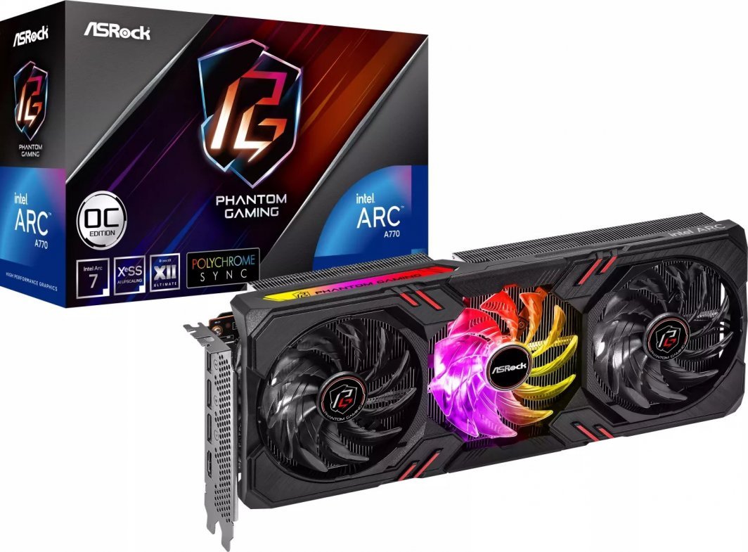 ASRock Arc A770 Phantom Gaming OC Graphics Card 16GB GDDR6 - Image 1