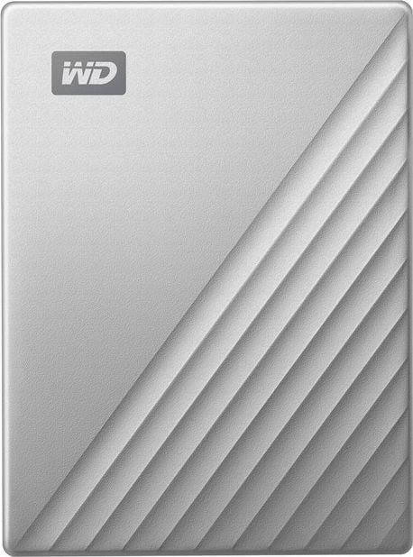WD My Passport External HDD, 5TB, Silver, for Mac - Image 1