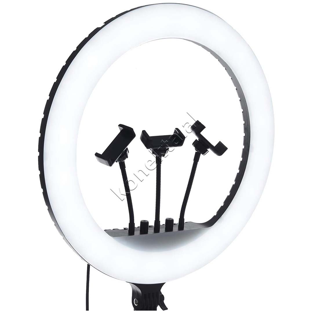 Tjetertjeter Tripod, Me Drite Rrethore Led Me Vend Per 3 Telefona - Image 1