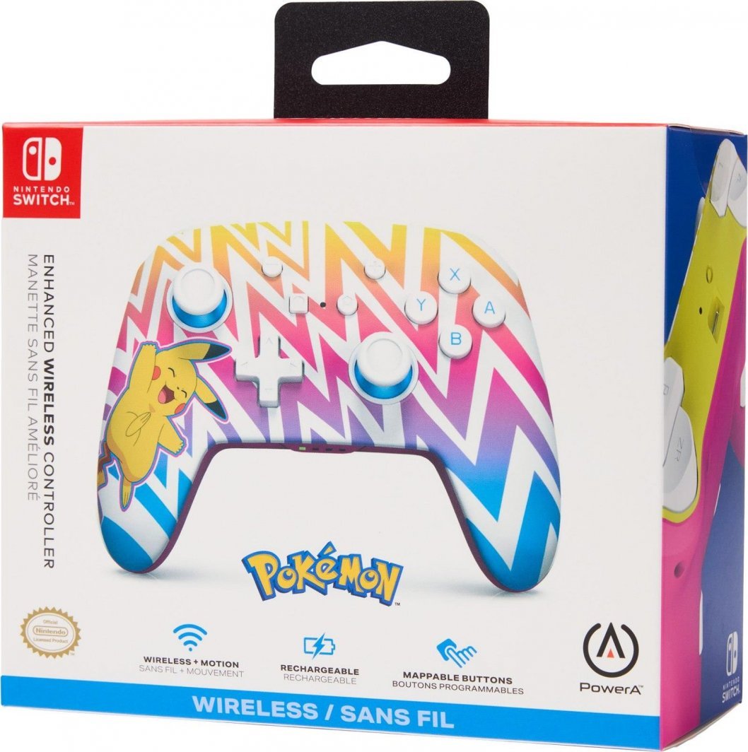 PowerA Enhanced Pikachu Vibrant Controller, Wireless, Multicolor - Thumbnail 11