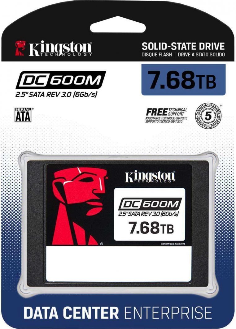 Kingston DC600M SSD, 7.68TB, 2.5" SATA III - Thumbnail 3