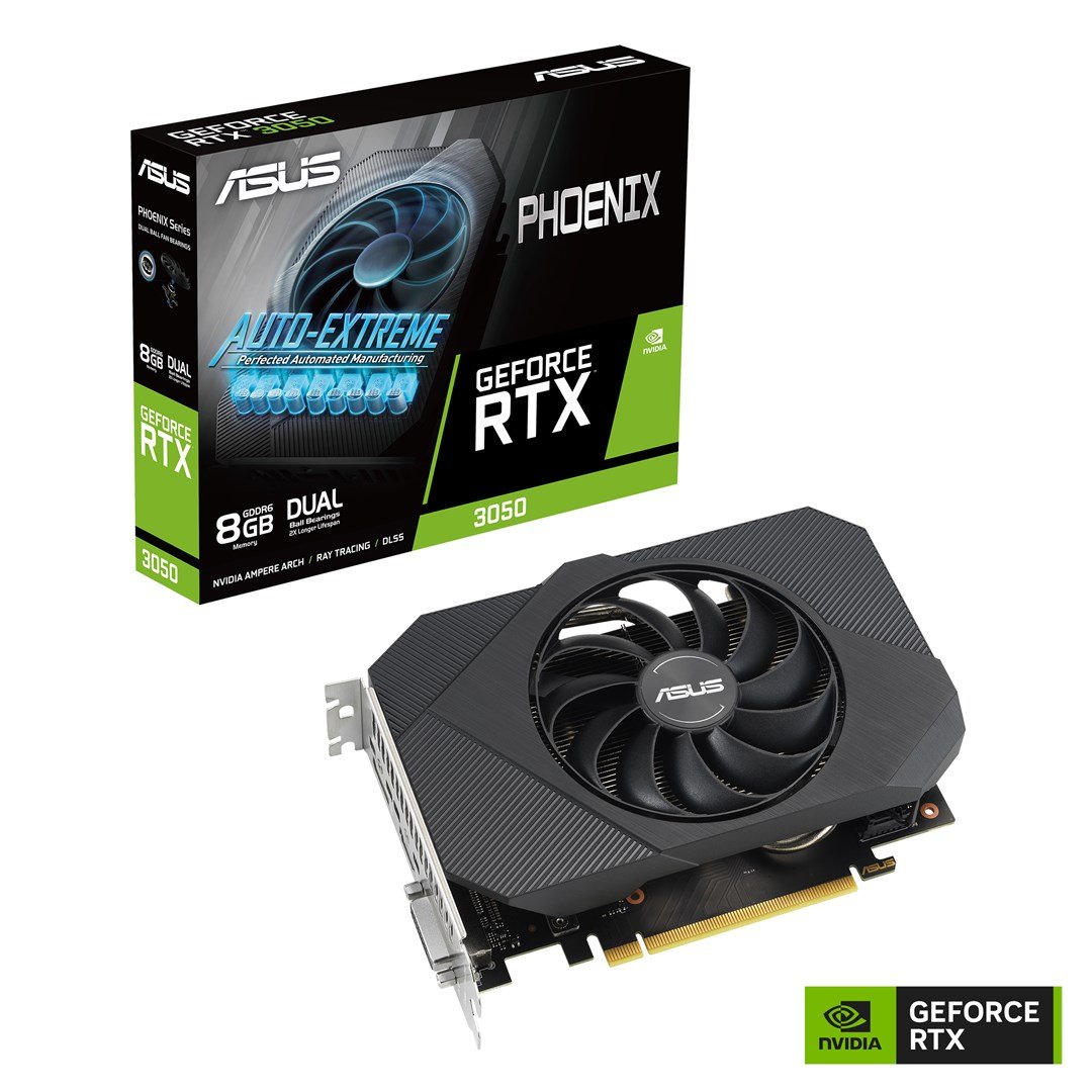 ASUS Phoenix GeForce RTX 3050 V2 Graphics Card, 8GB GDDR6 - Thumbnail 4