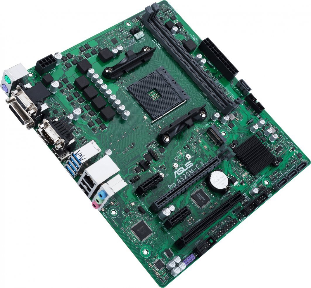 ASUS Pro A520M-C II CSM Motherboard, 64GB - Thumbnail 3