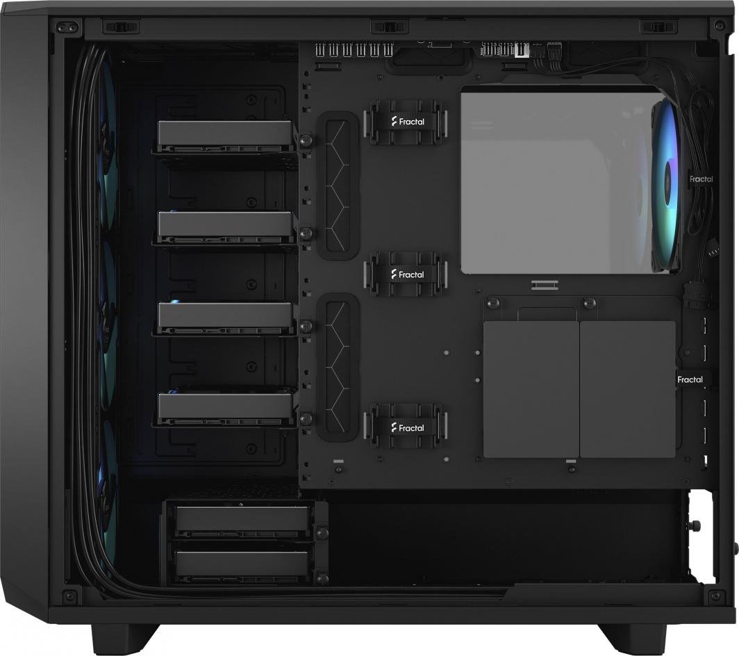 Fractal Design Meshify 2 RGB TG Light Tint Case, Midi Tower - Thumbnail 12