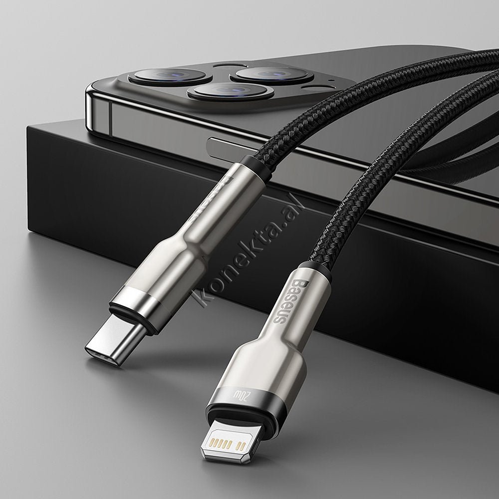 Baseus Cafule USB Cable, Type-C to Lightning, 2m, 20W - Thumbnail 10