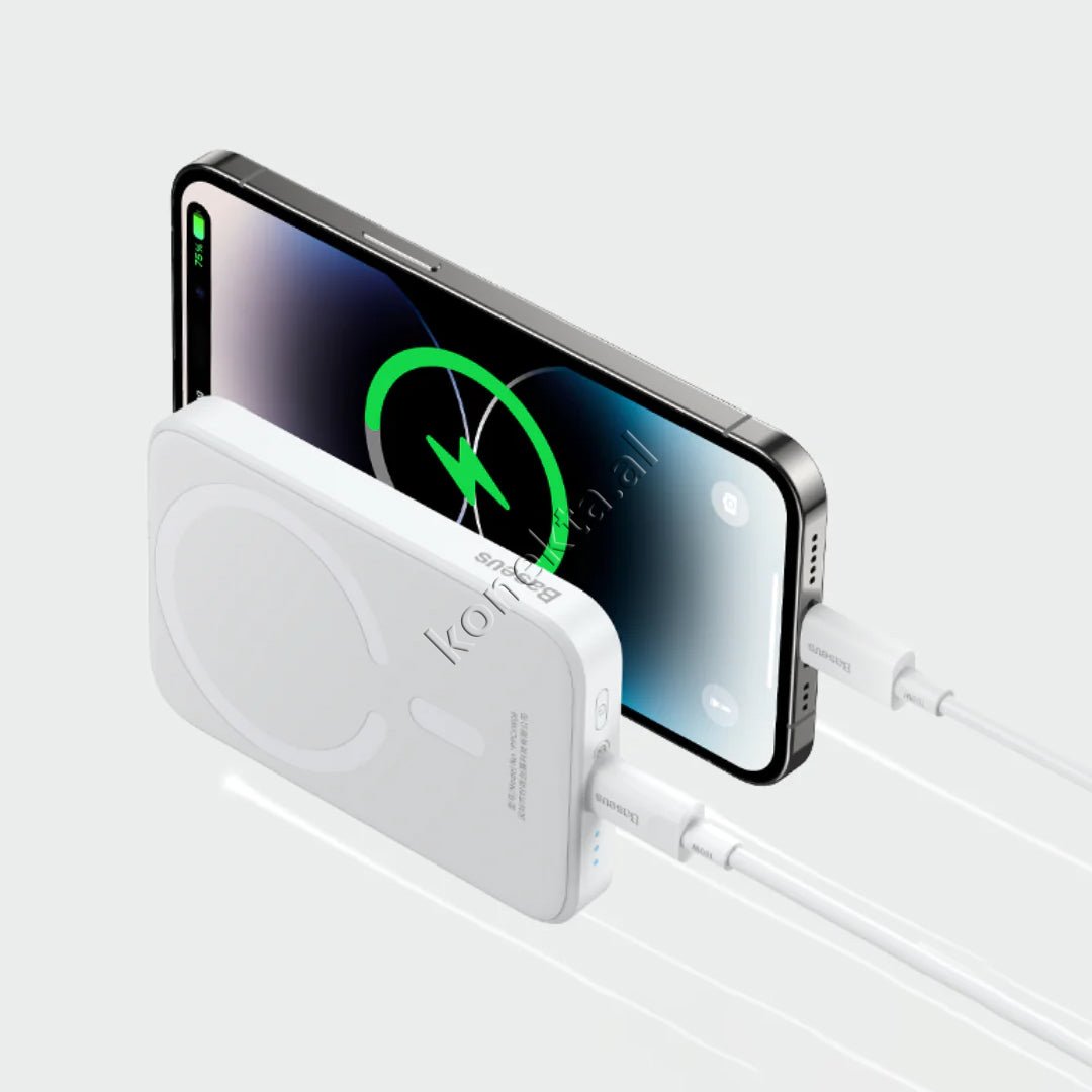 Baseus 6000mAh 20W External Battery, Wireless MagSafe Charging - Thumbnail 25
