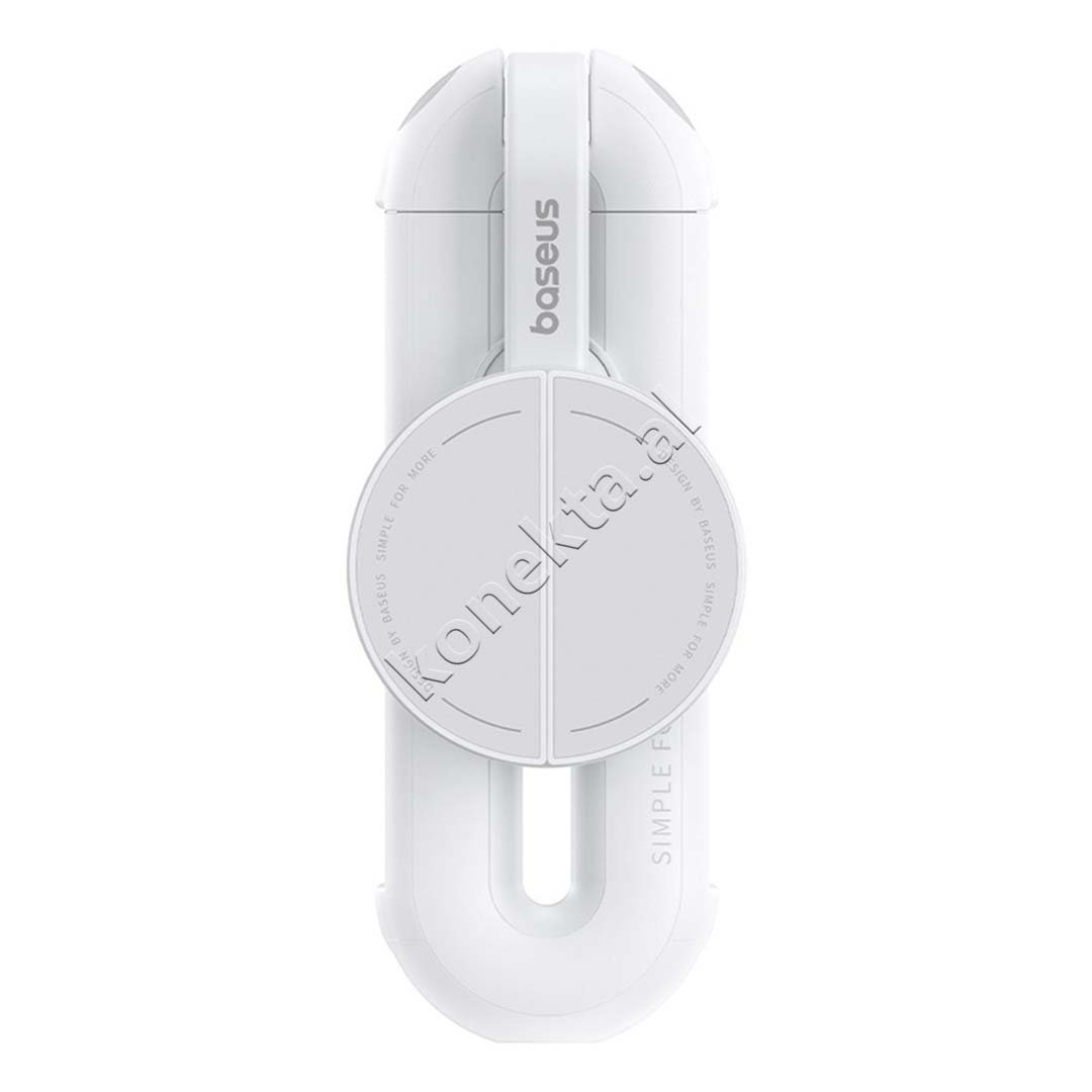 Baseus Dual Phone Holder and Tripod Bluetooth, White - Thumbnail 2