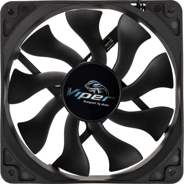 Akasa Viper Cooler, 120 mm, Black - Thumbnail 2