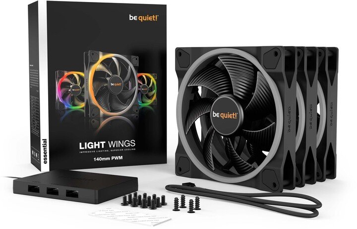 Be quiet! LIGHT WINGS Fan, 140mm - Thumbnail 6
