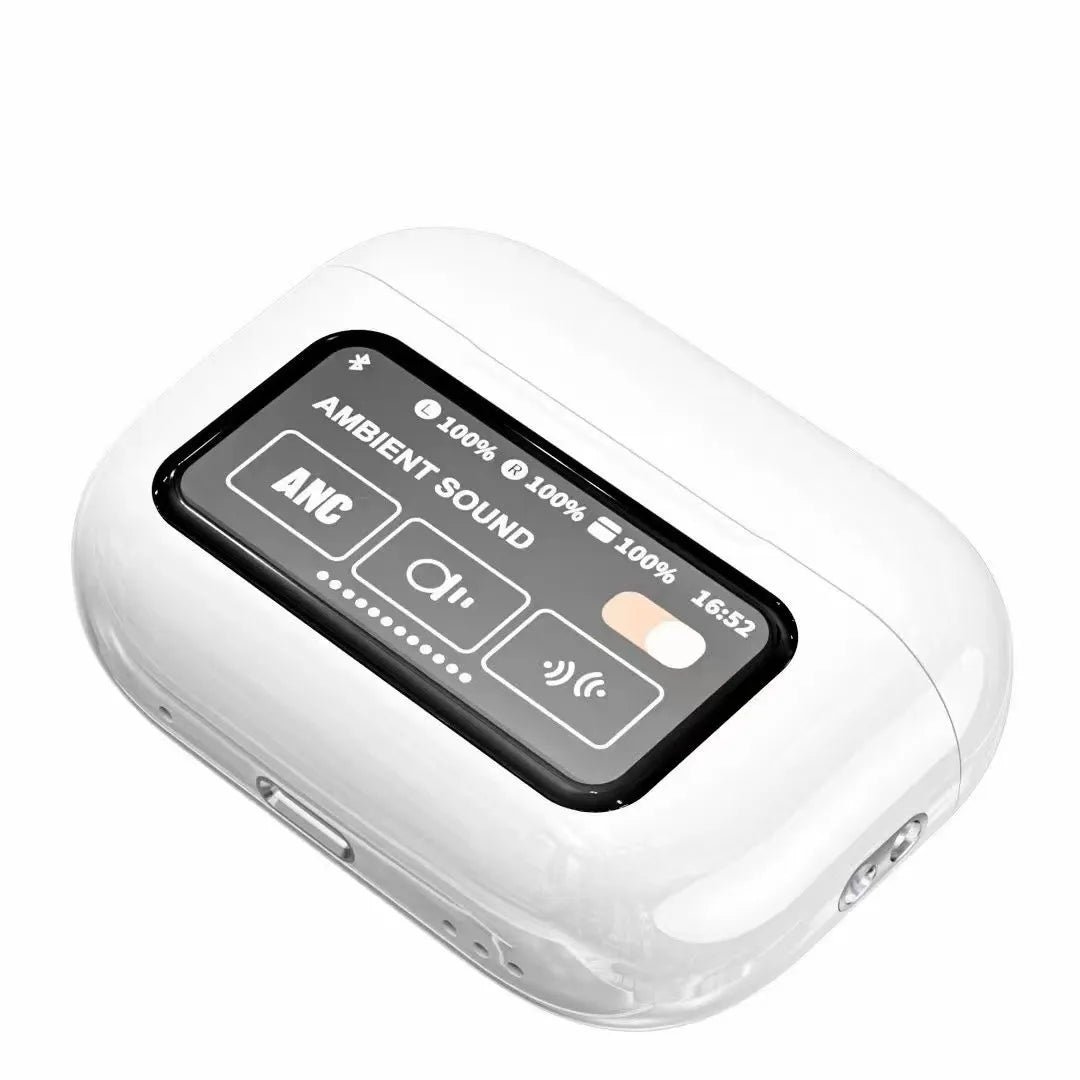 Airpods ANC/ENC Earbuds, White, Touch Screen - Thumbnail 2