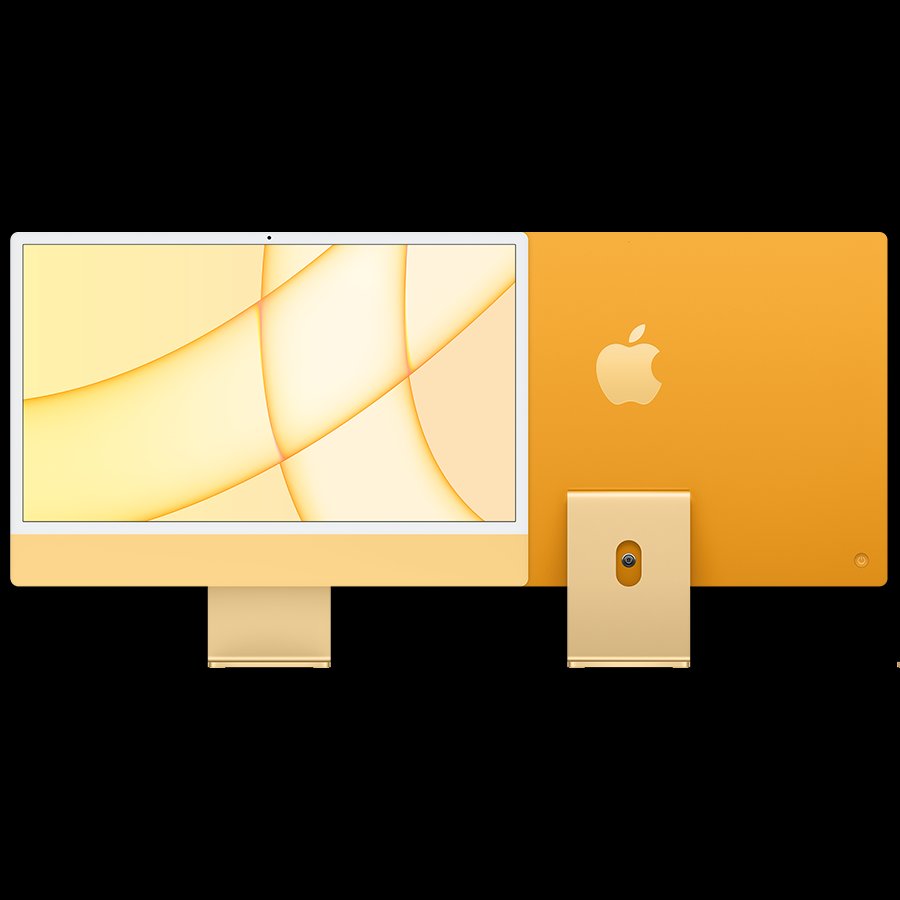 Apple iMac 24 Desktop, Yellow - Image 1
