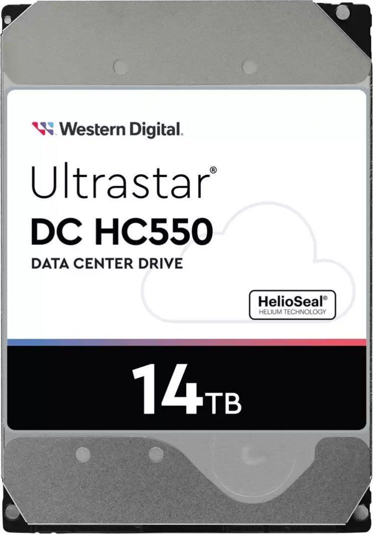 WD Ultrastar DC HC550 Hard Disk, 14TB, 3.5", SAS-3, 7200 RPM, 12Gb/s, Black - Image 1