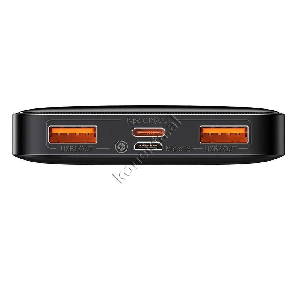 Baseus 10000mAh Power Bank, 15W & 20W, 3 Ports, Black - Thumbnail 5