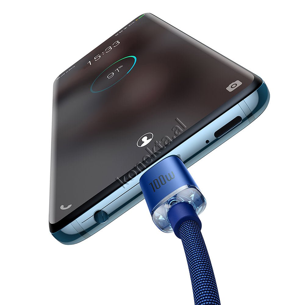 Baseus Type-C to Type-C Charging Cable, 100W, 1m - Thumbnail 4