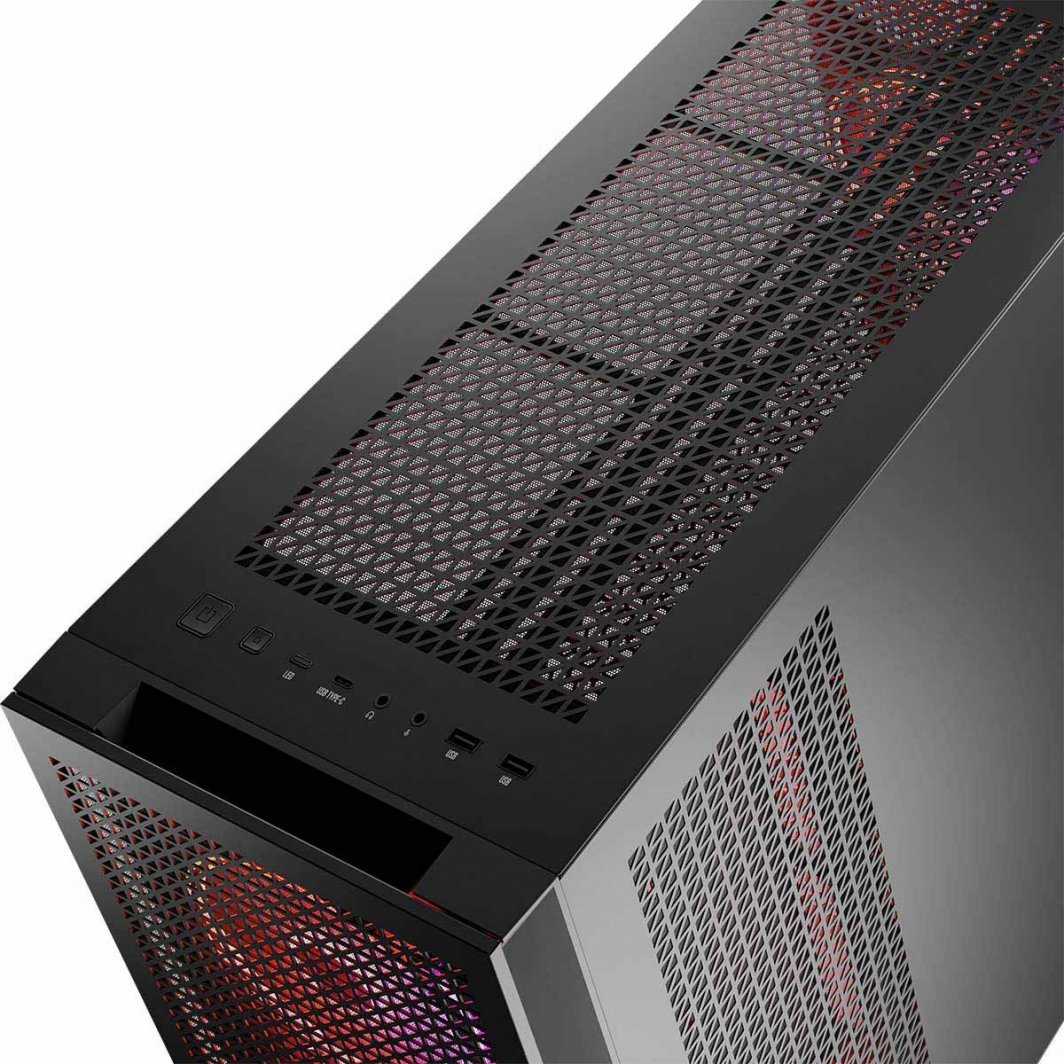 Modecom Volcano Expanse T Apex ARGB Case, Black, Midi Tower - Thumbnail 6