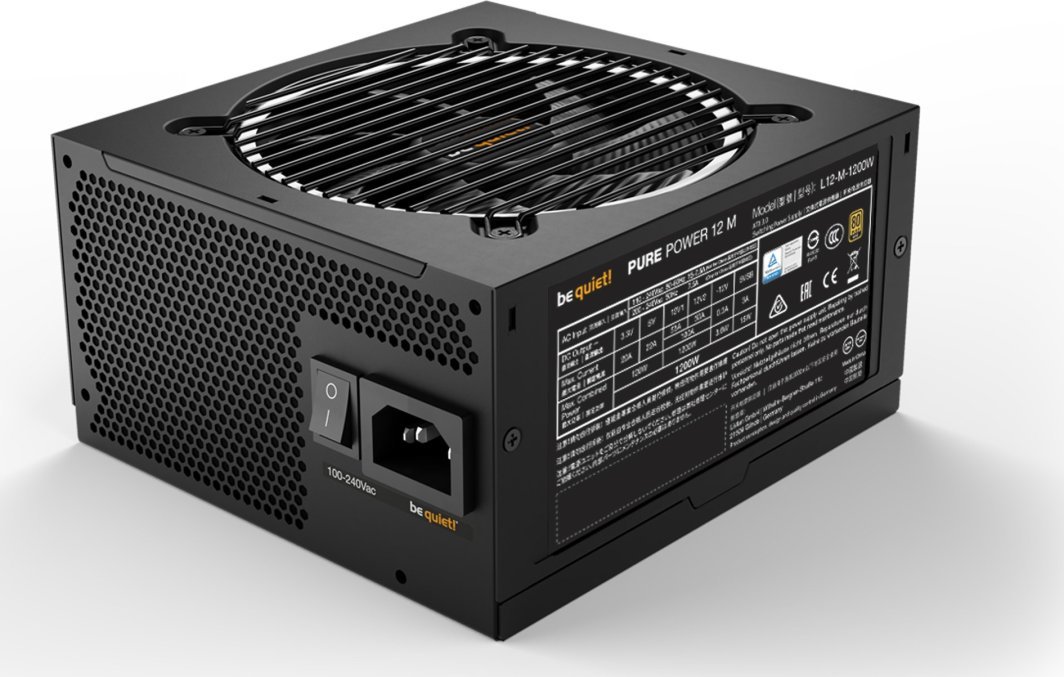 Be quiet! Pure Power 12 M BN346 Power Supply, ATX 3.0, 1200W - Thumbnail 2
