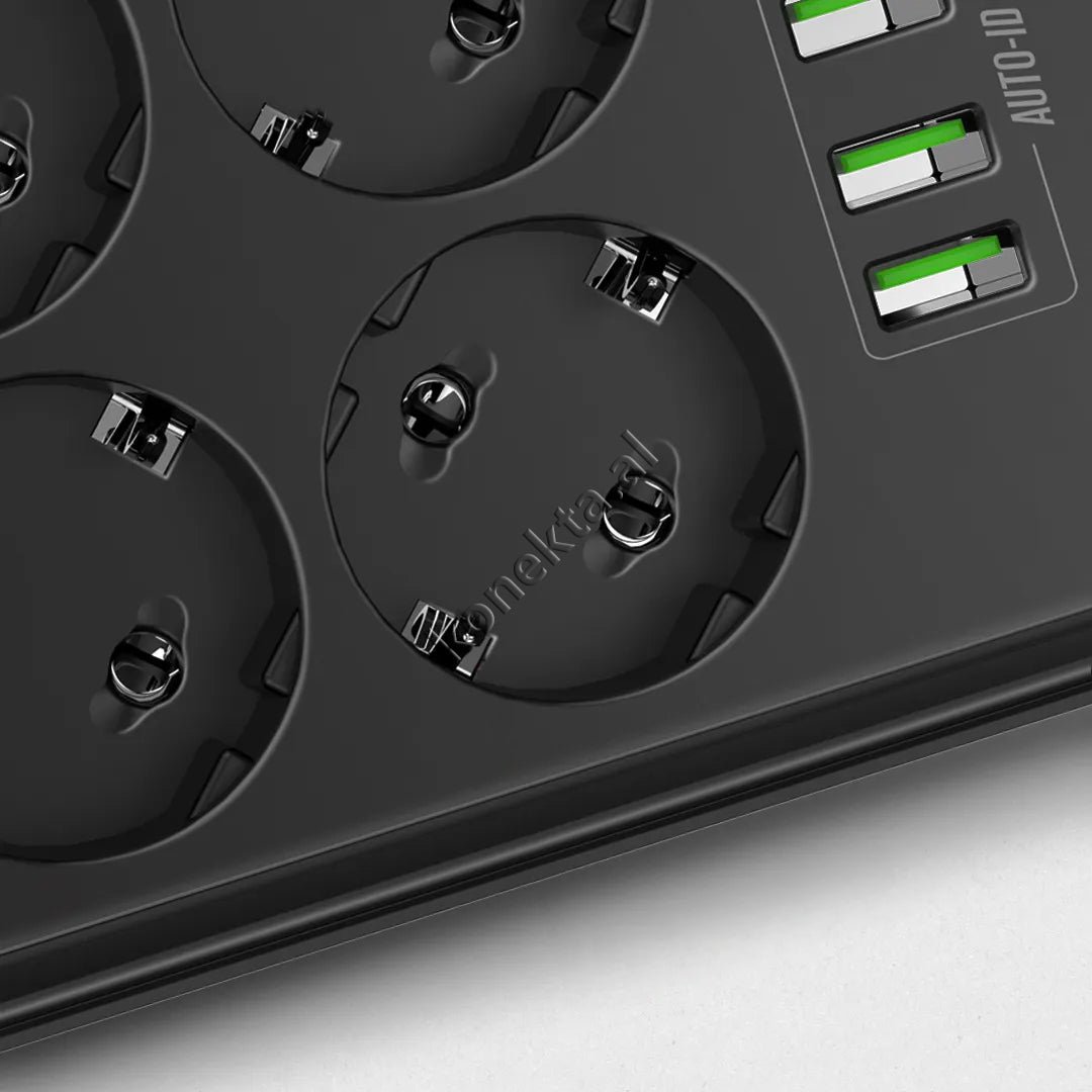 LDNIO SC3604 Power Strip, 6 Sockets, 4 USB Ports, Intelligent Fast Charging - Thumbnail 8