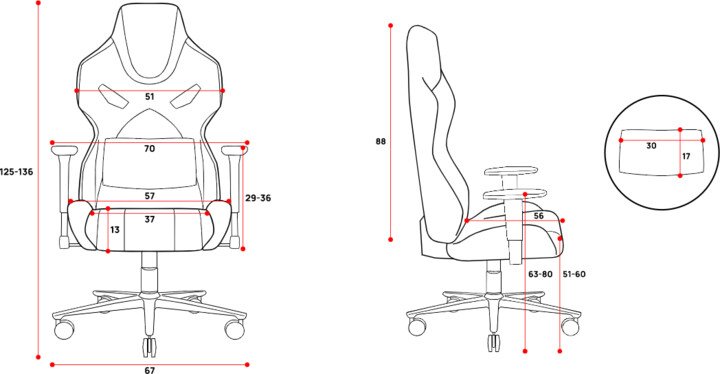 Diablo X-Fighter Gaming Chair, Black - Thumbnail 6