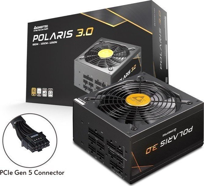 Chieftec PPS-1050FC-A3 Power Supply, ATX 3.0, 1050W - Thumbnail 8